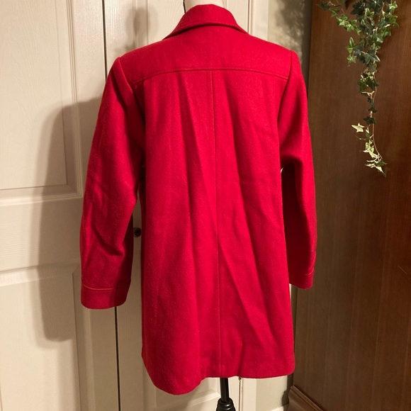 Vintage Miss New Yorker Red Wool coat size large - Picture 3 of 7